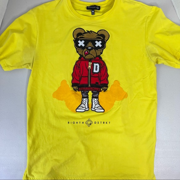 8ighth Dstrkt Bear Shirt Zipper Hoodie Large - Picture 3 of 11